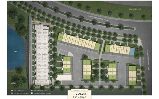 Parkside Towns At Saturday in Downsview Park